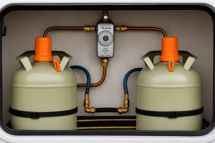 Truma DuoControl: Jak funguje automatický přepínač plynových lahví v karavanu a proč se vyplatí